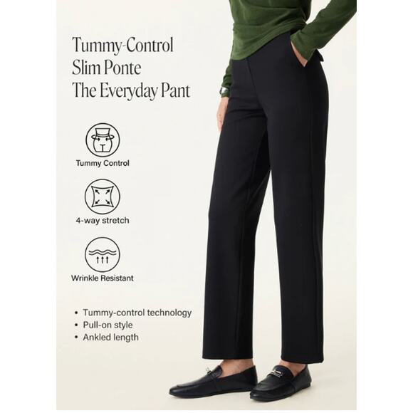 OGL Tummy-Control Slim Ponte The Everyday Pant SIZE XL NWT - Picture 9 of 10